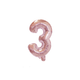 Large Foil Number Air-fill and Helium Balloons (0-9) - Rose Gold